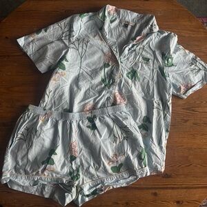 Vintage Floral Pajama Set